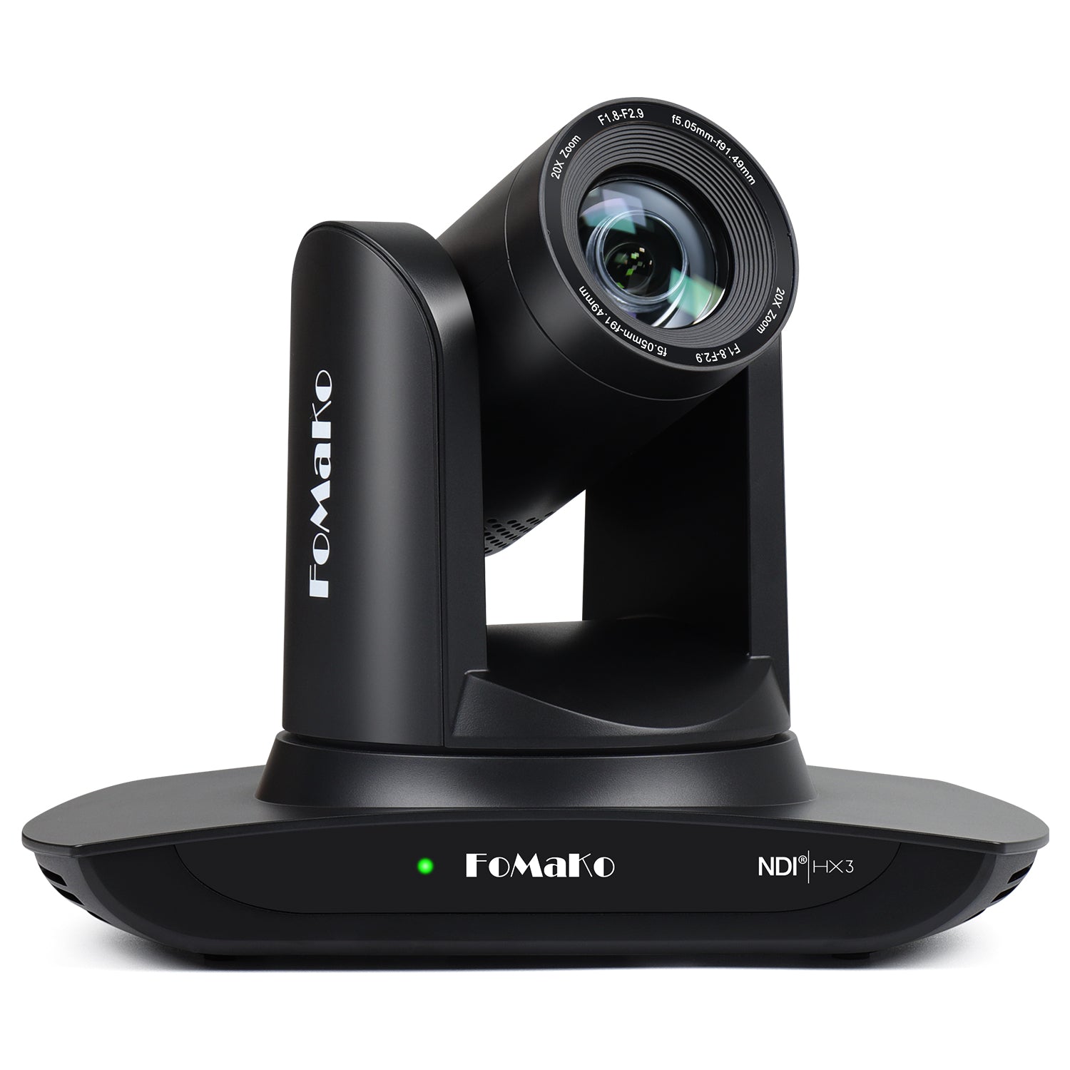 FoMaKo FMK20UH NDI-B NDI PTZ Camera, AI Auto-Tracking Gen 3, 20x Optical Zoom LAN USB3.0 HDMI PTZ Camera for Church Services Worship Education (NDI 6 & NDI HX3) (Black Color)
