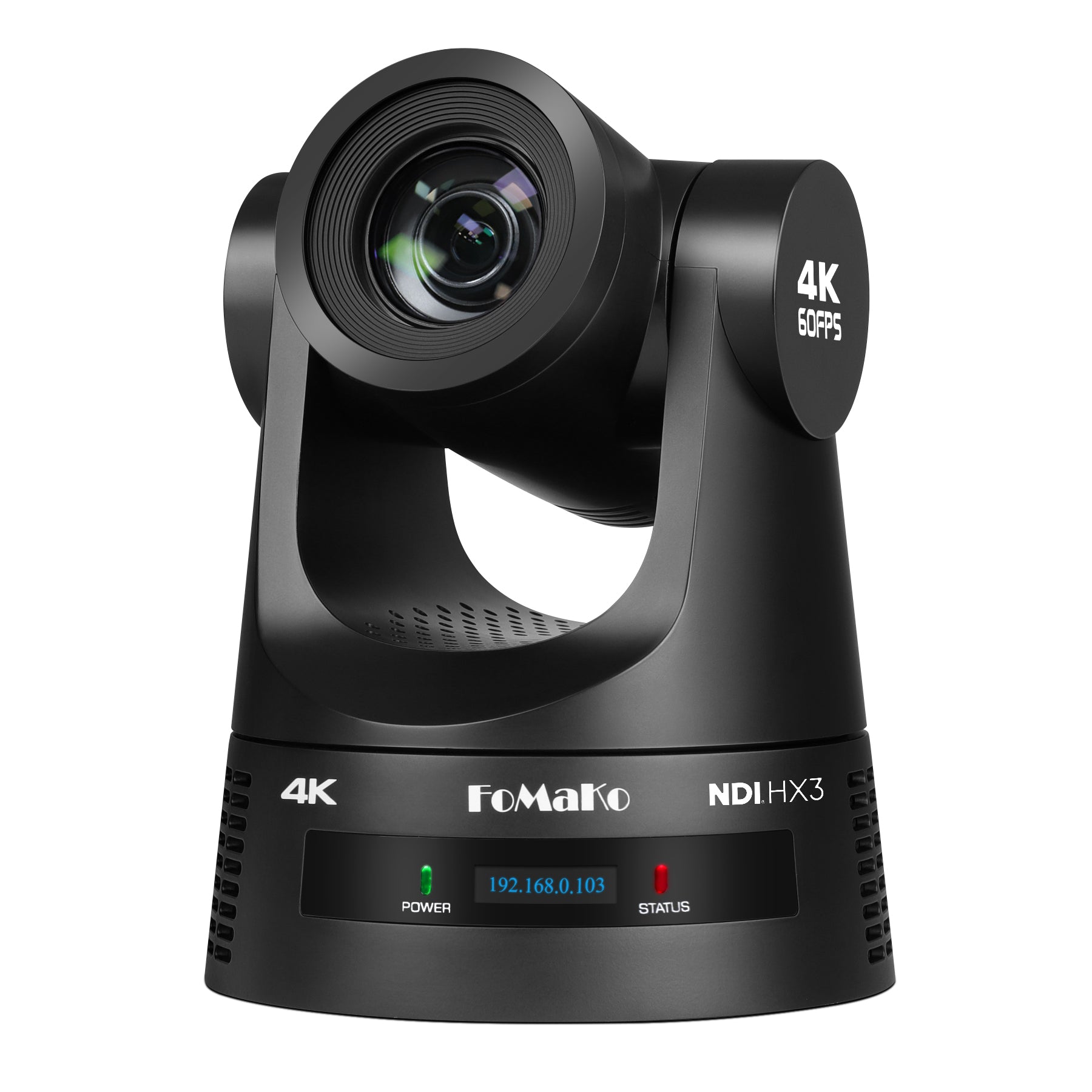FoMaKo 4K 60fps NDI PTZ Camera, Supports NDI HX3 4K 60fps Output, 20x