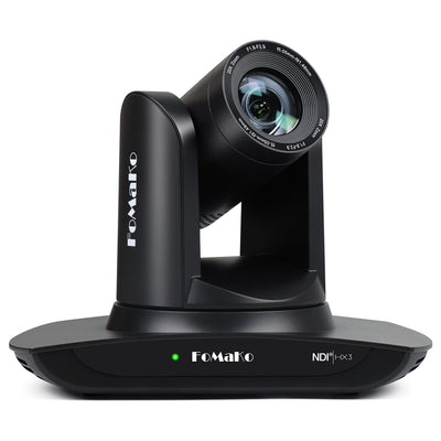 FoMaKo FMK20UH NDI-B NDI PTZ Camera, AI Auto-Tracking Gen 3, 20x Optical Zoom LAN USB3.0 HDMI PTZ Camera for Church Services Worship Education (NDI 6 & NDI HX3) (Black Color)