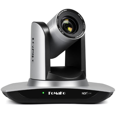 FoMaKo FMK20UH NDI PTZ Camera, AI Auto-Tracking Gen 3, 20x Optical Zoom LAN USB3.0 HDMI PTZ Camera for Church Services Worship Education (NDI 6 & NDI HX3 Certified)