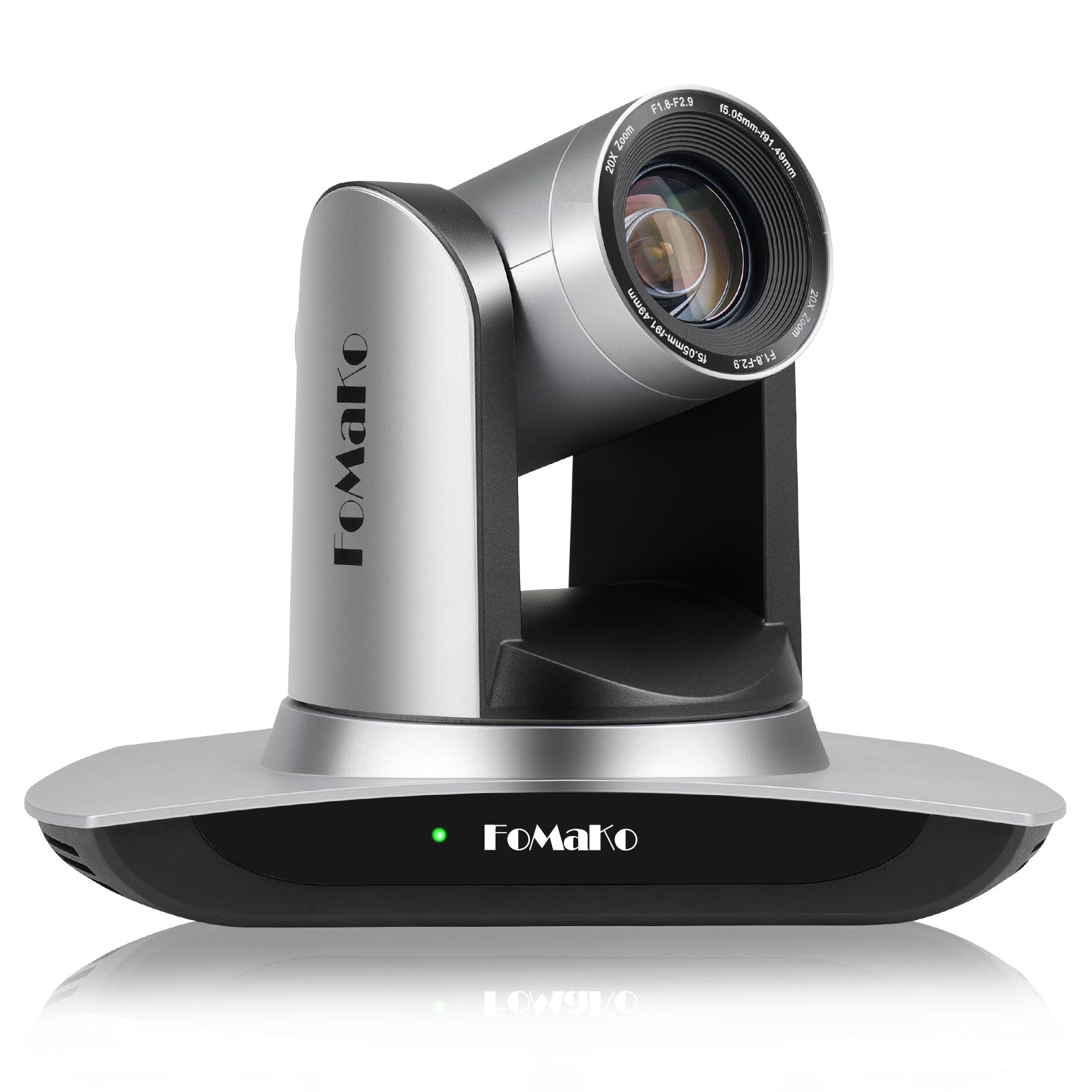 FoMaKo FMK12UH Pro(20x) HDMI PTZ Camera AI Auto-Tracking Gen 3, 20x Optical Zoom, IP USB3.0 HDMI Camera for Church Services Worship Education,NDI Upgradeable (Silvery)