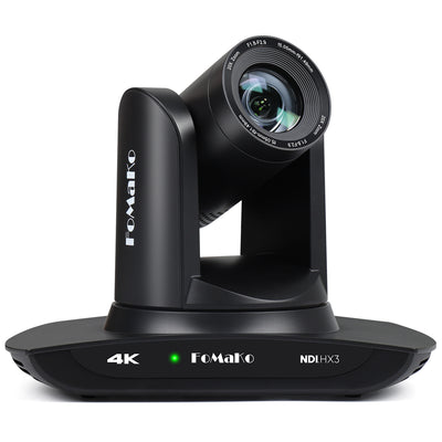 FoMaKo K20UH 4K HDMI PTZ Camera with AI Auto-Tracking(Gen 3), NDI HX3 Certified, 20X Optical Zoom, USB 3.0/LAN, PTZ Camera 4K for Church, Worship, Education, Conferences,(NDI License Included)