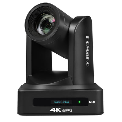 FoMaKo 4K NDI PTZ Camera, Support NDI HX3 4K 60fps Video Output, 20x Optical Zoom, AI Auto-Tracking Gen 3, 3G-SDI LAN USB PoE, for Church Worship Live Services Live Studio(NDI 6 and NDI | HX3) K800N