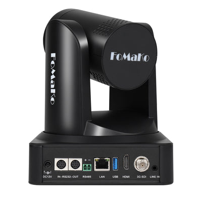FoMaKo 4K NDI PTZ Camera, Support NDI HX3 4K 60fps Video Output, 20x Optical Zoom, AI Auto-Tracking Gen 3, 3G-SDI LAN USB PoE, for Church Worship Live Services Live Studio(NDI 6 and NDI | HX3) K800N