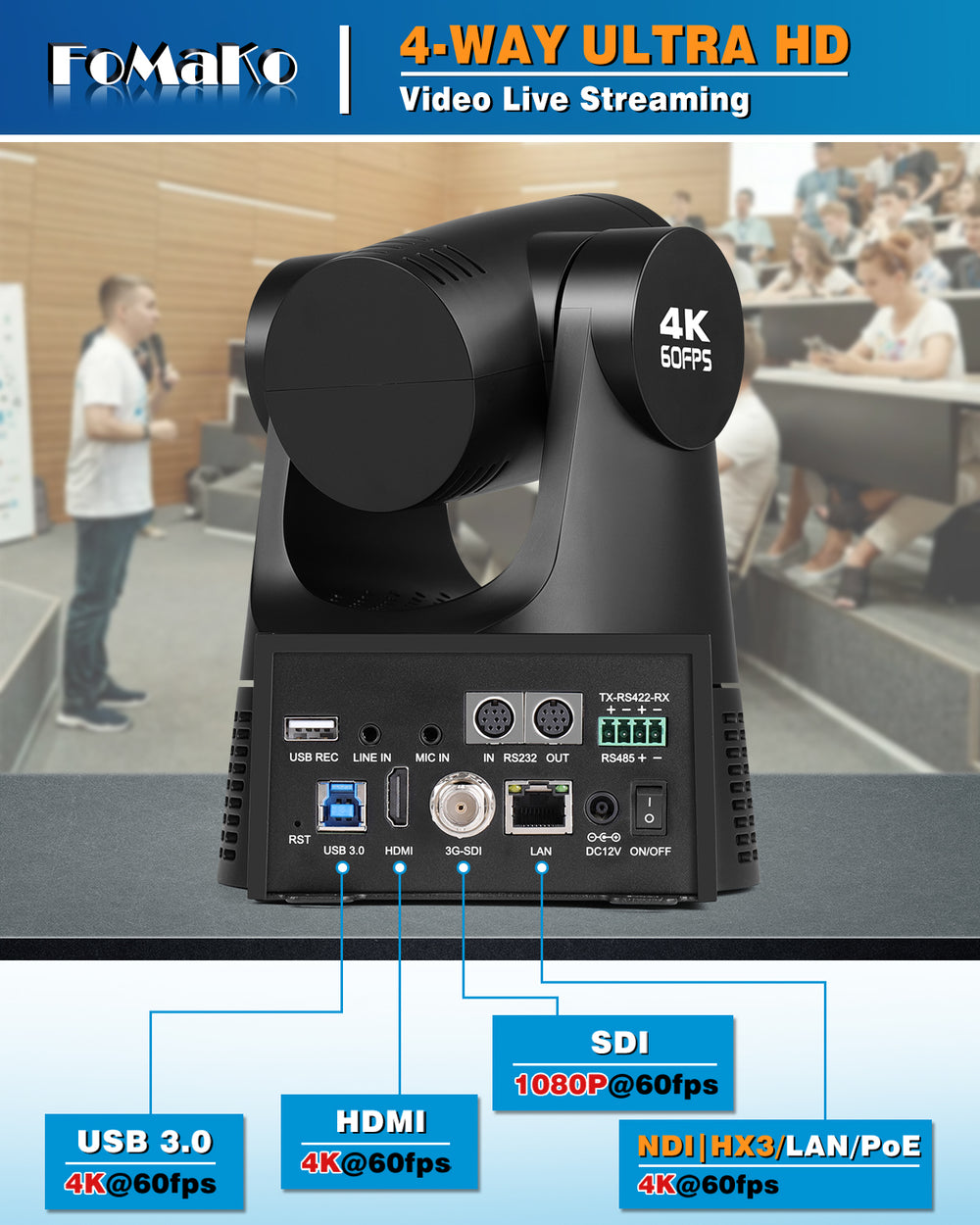 FoMaKo - PTZ Camera and Live Streaming Devices Professional Supplier