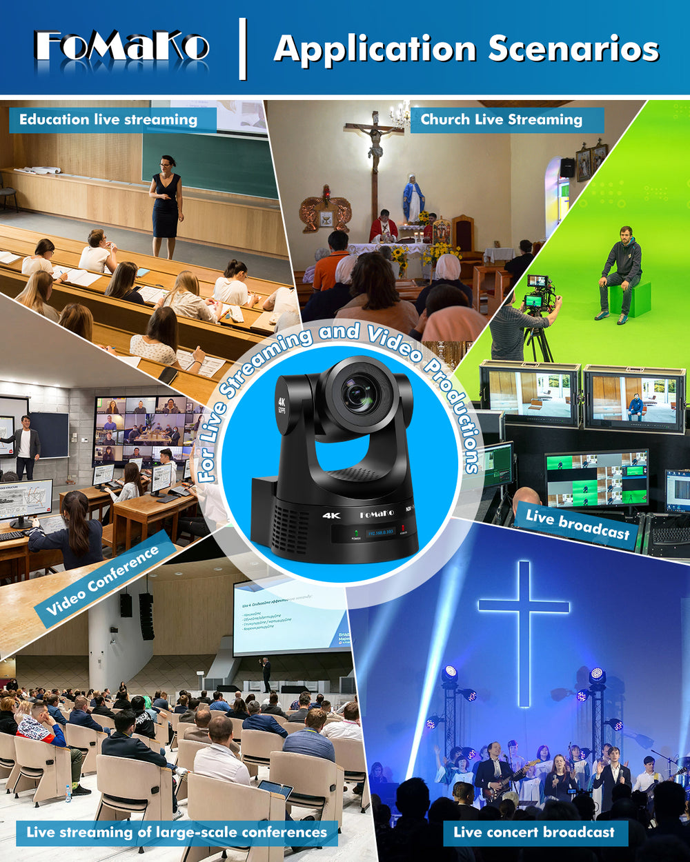 FoMaKo - PTZ Camera and Live Streaming Devices Professional Supplier