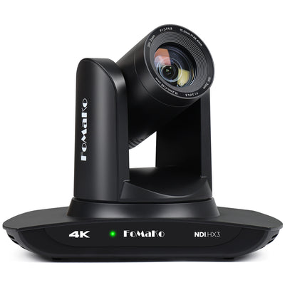 FoMaKo K30NS 4K 30x Optical Zoom PTZ Camera with NDI 6 & NDI HX3, AI Auto-Tracking Gen 3, 3G-SDI/LAN/USB3.0/HDMI – Professional Live Streaming Camera for Church, Worship, Education & Conference